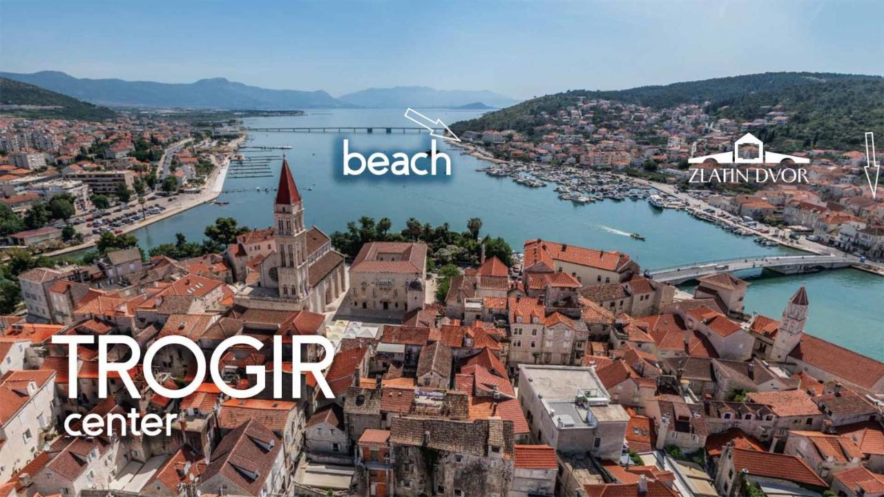 Zlatin Dvor - Apartments For 3, Terrace, Trogir Center, Beach At 5-Min, Bike Friendly Εξωτερικό φωτογραφία